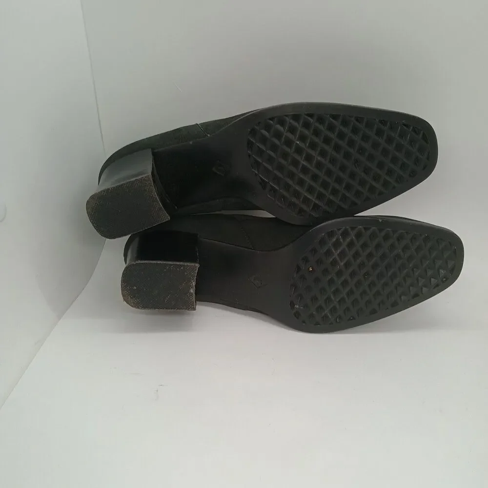 Aerosoles Shoes Heel A Copter Womens 7B Charcoal Gray Suede Leather Upper